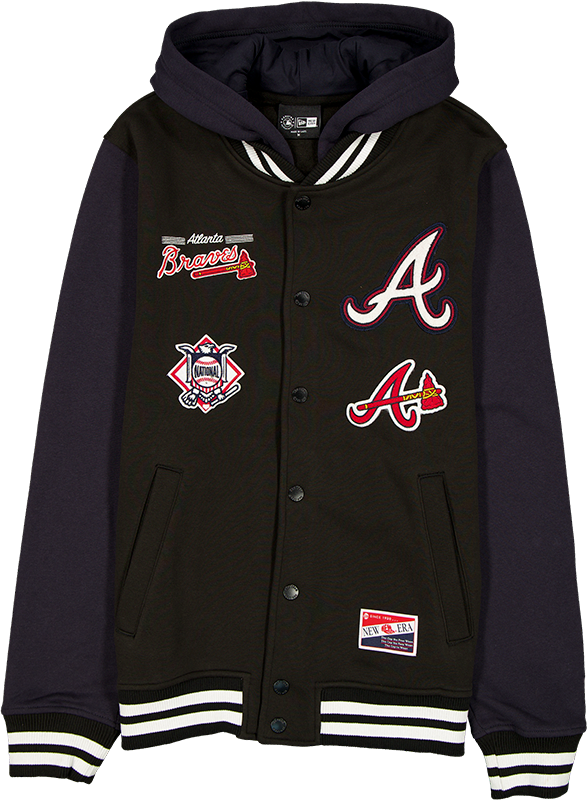 Atlanta Braves Throwback Black Jacket