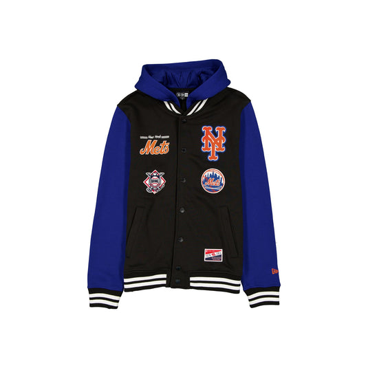 New York Mets Throwback Black Jacket - New Era Cap
