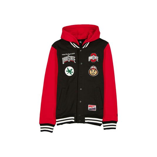 Ohio State Buckeyes Throwback Black Jacket - New Era Cap