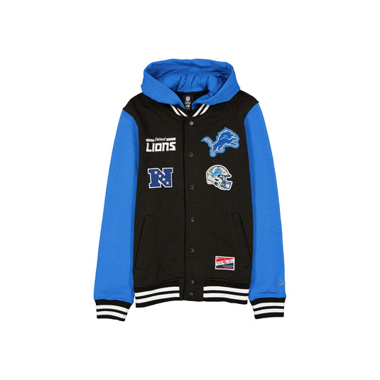 Detroit Lions Throwback Black Jacket - New Era Cap