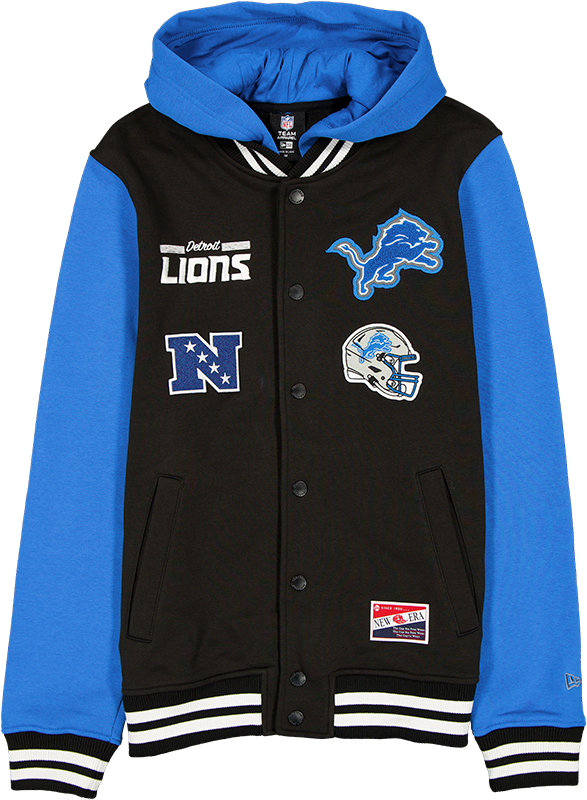 Detroit Lions Throwback Black Jacket