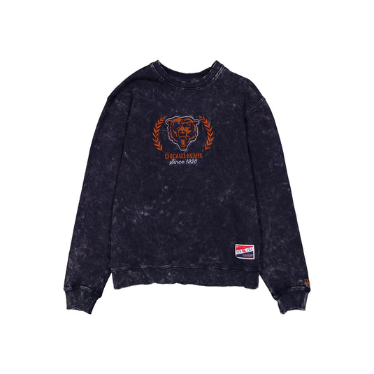 Chicago Bears Throwback Washed Crewneck - New Era Cap