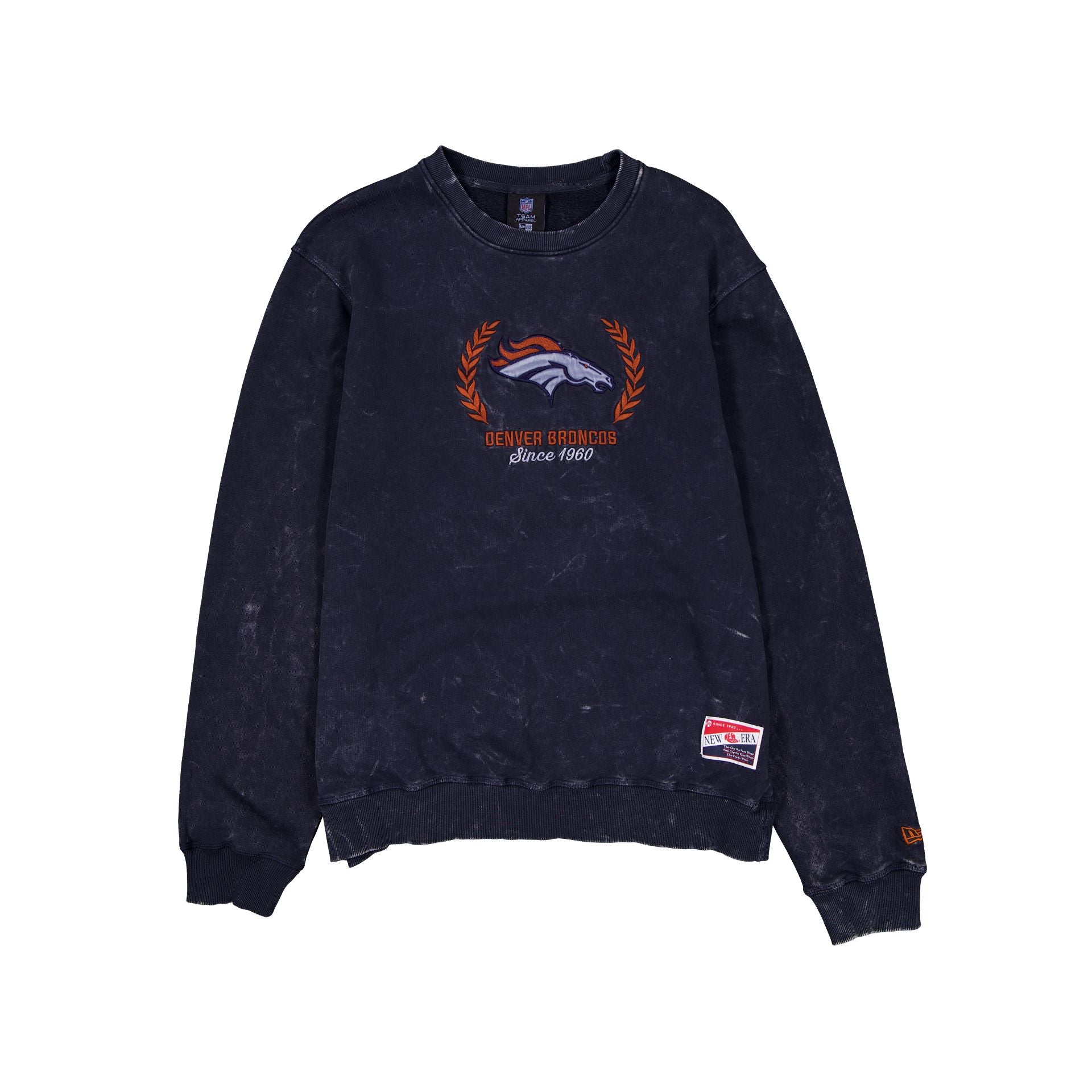 Denver Broncos Throwback Washed Crewneck