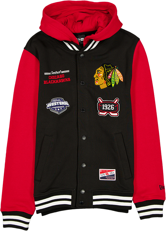 Chicago Blackhawks Throwback Black Jacket