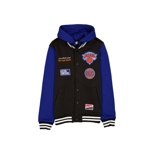 New York Knicks Throwback Black Jacket - New Era Cap
