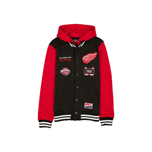 Detroit Red Wings Throwback Black Jacket - New Era Cap