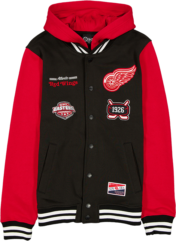 Detroit Red Wings Throwback Black Jacket