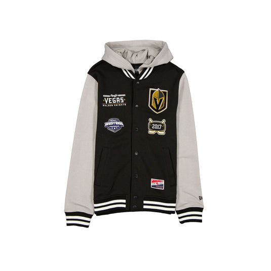 Vegas Golden Knights Throwback Black Jacket - New Era Cap