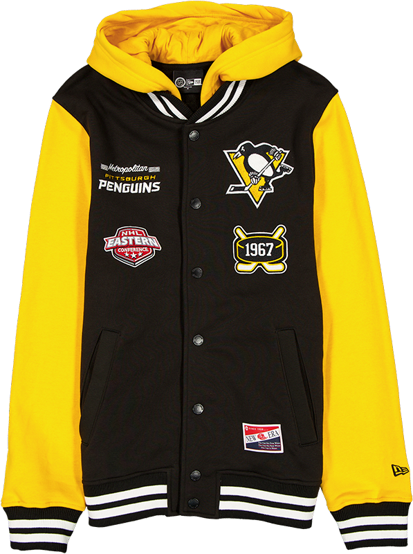Pittsburgh Penguins Throwback Black Jacket