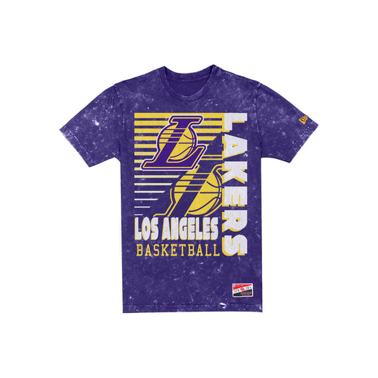 Los Angeles Lakers Throwback Washed T-Shirt - New Era Cap
