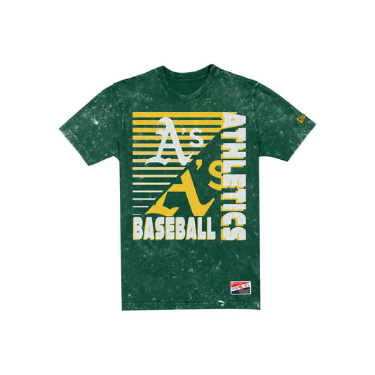Athletics Throwback Washed T-Shirt - New Era Cap