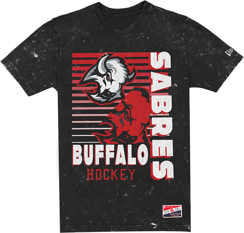 Buffalo Sabres Throwback Washed Black T-Shirt