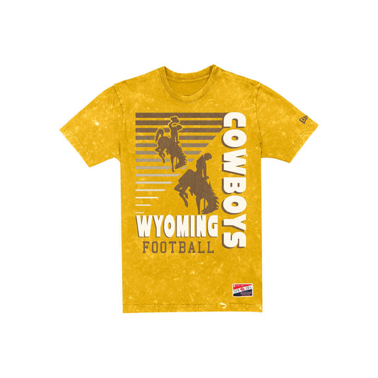 Wyoming Cowboys Throwback Washed T-Shirt - New Era Cap