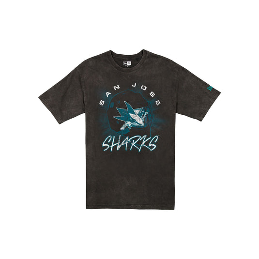 San Jose Sharks Sport Night Black T-Shirt - New Era Cap