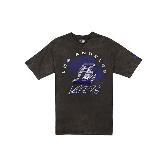 Los Angeles Lakers Sport Night Black T-Shirt - New Era Cap