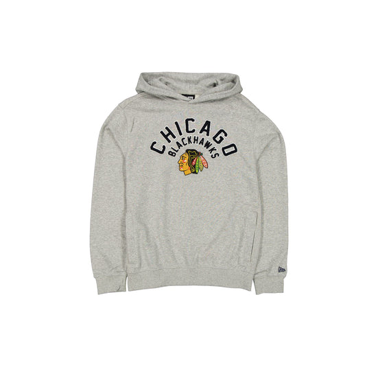 Chicago Blackhawks Sport Night Heather Gray Hoodie - New Era Cap