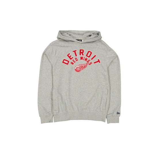 Detroit Red Wings Sport Night Heather Gray Hoodie - New Era Cap
