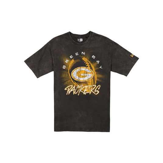 Green Bay Packers Sport Night Black T-Shirt - New Era Cap