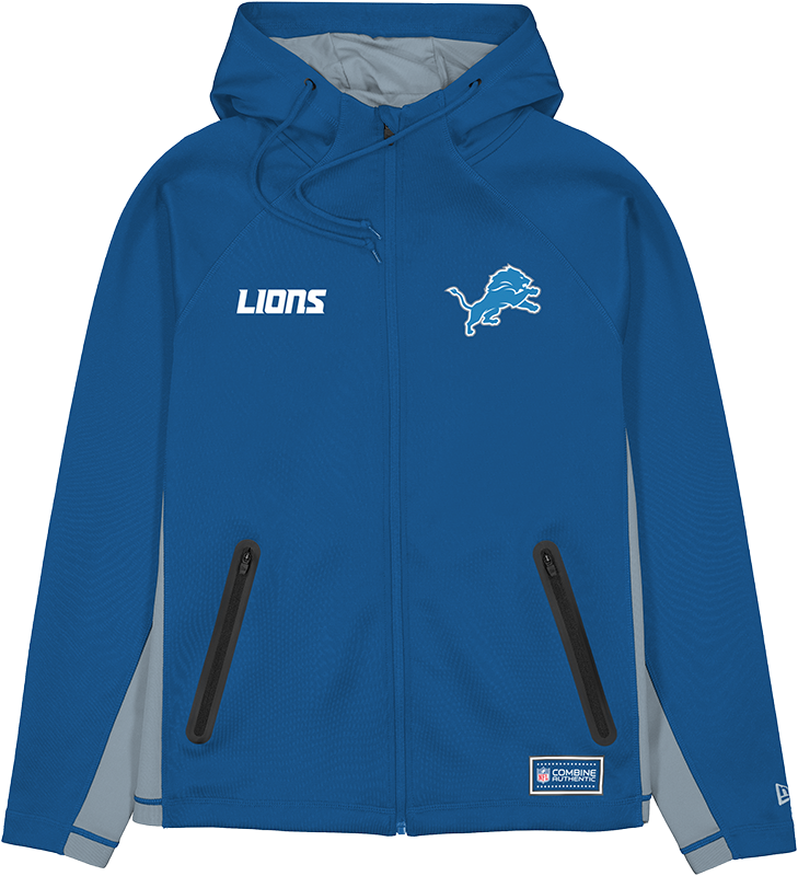 Detroit Lions Combine Full-Zip Hoodie