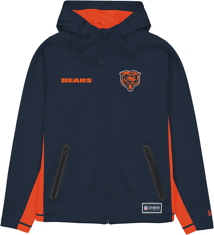 Chicago Bears Combine Full-Zip Hoodie