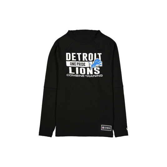 Detroit Lions 2025 Functional Fandom Black Balaclava Hoodie - New Era Cap
