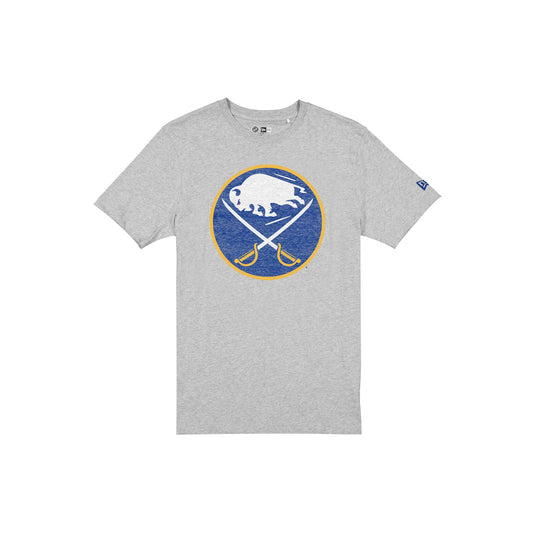 Buffalo Sabres Wash Logo Gray Short-Sleeve T-Shirt - New Era Cap