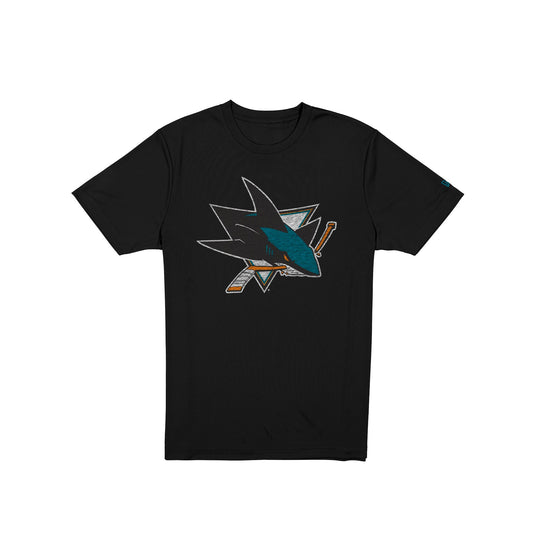 San Jose Sharks Wash Logo Short-Sleeve T-Shirt - New Era Cap
