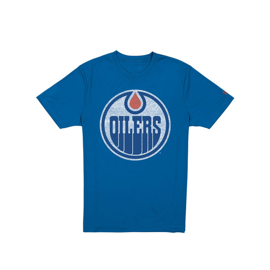 Edmonton Oilers Wash Logo Short-Sleeve T-Shirt - New Era Cap