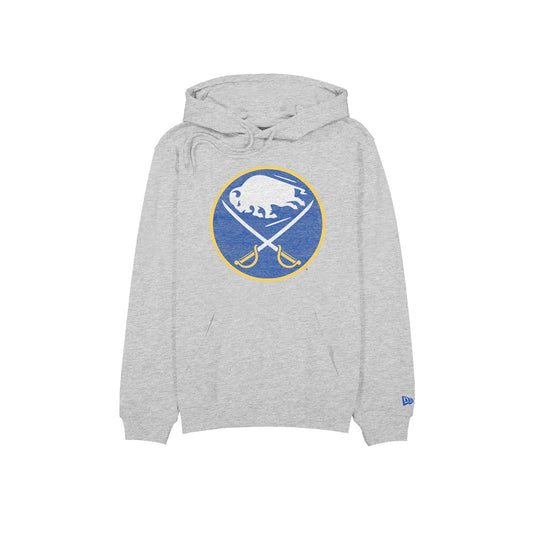 Buffalo Sabres Wash Gray Logo Hoodie - New Era Cap