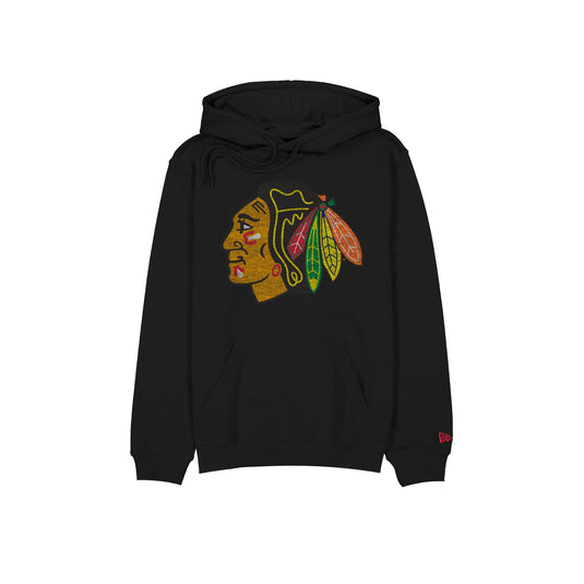 Chicago Blackhawks Wash Logo Hoodie - New Era Cap