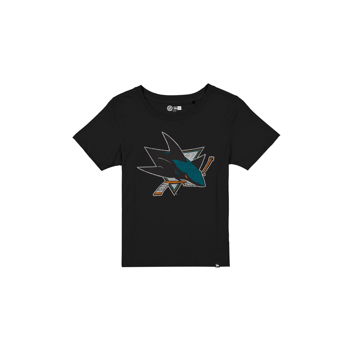 San Jose Sharks Wash Logo Women's Short-Sleeve T-Shirt