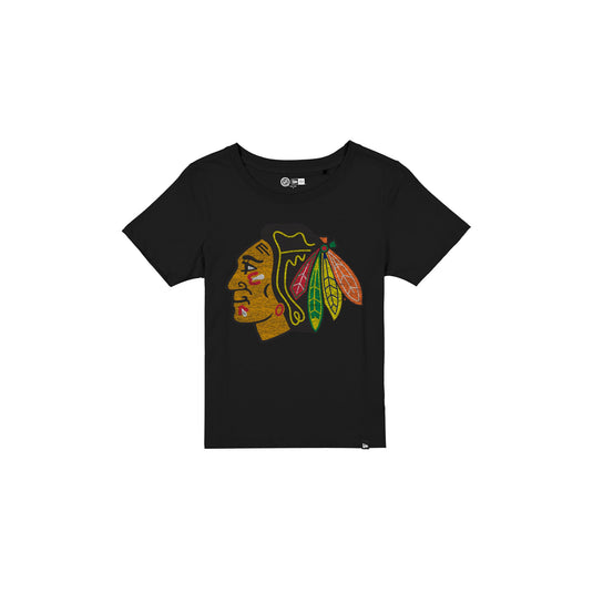 Chicago Blackhawks Wash Logo Women's Short-Sleeve T-Shirt - New Era Cap