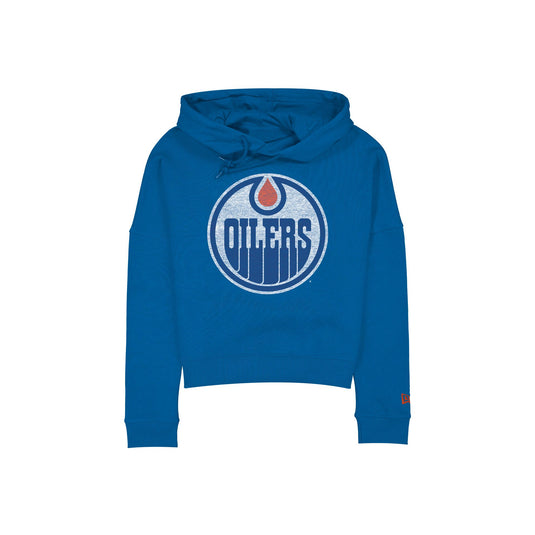 Edmonton Oilers Wash Logo Women's Hoodie - New Era Cap
