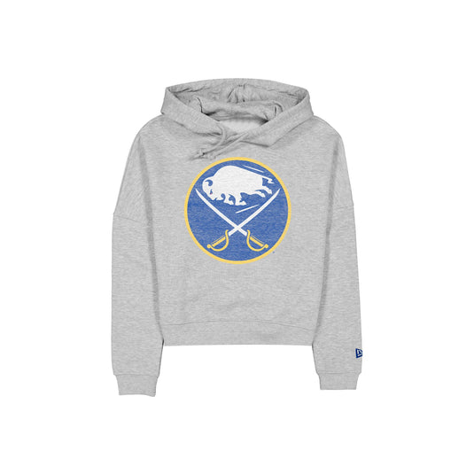 Buffalo Sabres Wash Logo Gray Women's Hoodie - New Era Cap