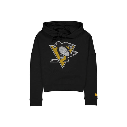 Pittsburgh Penguins Wash Logo Women's Hoodie - New Era Cap