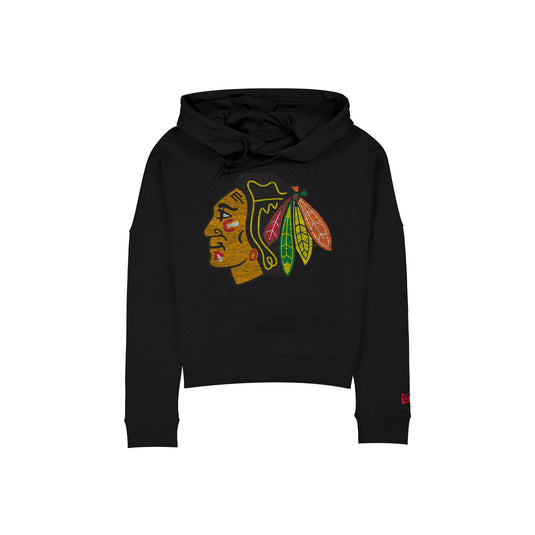 Chicago Blackhawks Wash Logo Women's Hoodie - New Era Cap