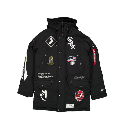 Alpha Industries x Chicago White Sox Black N-3B Parka Jacket - New Era Cap