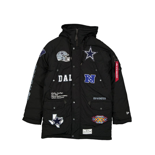 Alpha Industries x Dallas Cowboys Black N-3B Parka Jacket - New Era Cap