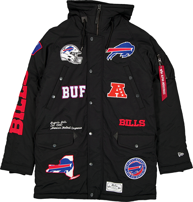 Alpha Industries x Buffalo Bills Black N-3B Parka Jacket