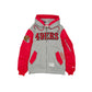 Alpha Industries x San Francisco 49ers Gray MA-1 Full Zip Fleece Jacket