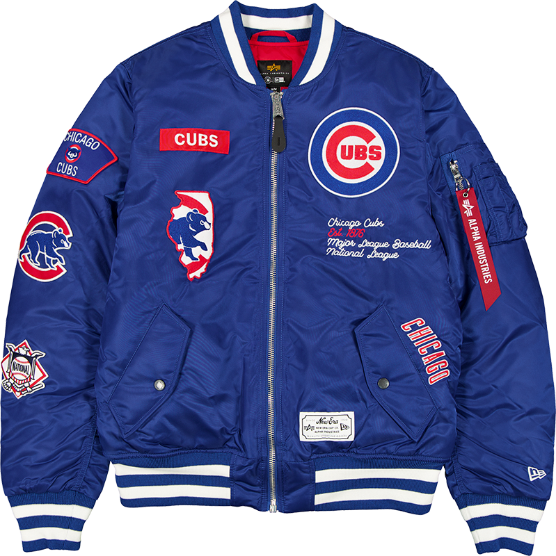 Alpha Industries x Chicago Cubs Blue MA-1 Bomber Jacket