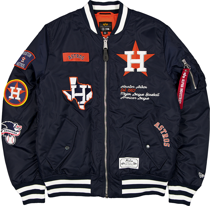 Alpha Industries x Houston Astros Navy MA-1 Bomber Jacket