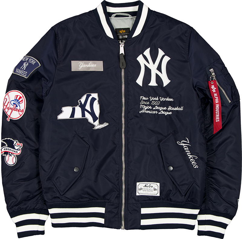 Alpha Industries x New York Yankees Navy MA-1 Bomber Jacket