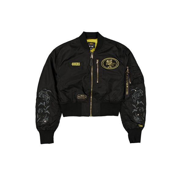 Alpha Industries x San Francisco 49ers Black and Gold Women's