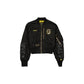 Alpha Industries x New York Knicks Black and Gold Women's Cropped L-2B Bomber Jacket