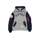 Alpha Industries x New York Yankees Gray MA-1 Full Zip Fleece Jacket