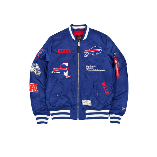 Alpha Industries x Buffalo Bills Blue MA-1 Bomber Jacket - New Era Cap