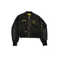 Alpha Industries x Dallas Cowboys Black and Gold Women's Cropped L-2B Bomber Jacket