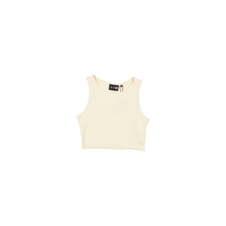 Los Angeles Dodgers Tonel Cropped Rib Light Beige Women's Tank Top