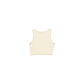Los Angeles Dodgers Tonel Cropped Rib Light Beige Women's Tank Top